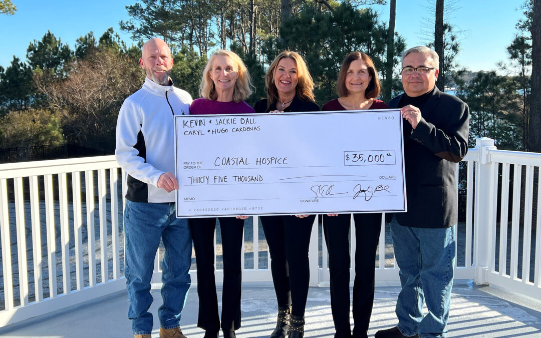 In Appreciation for Coastal Hospice’s Work, Kevin and Jackie Ball & Caryl and Hugo Cardenas Donate $35,000