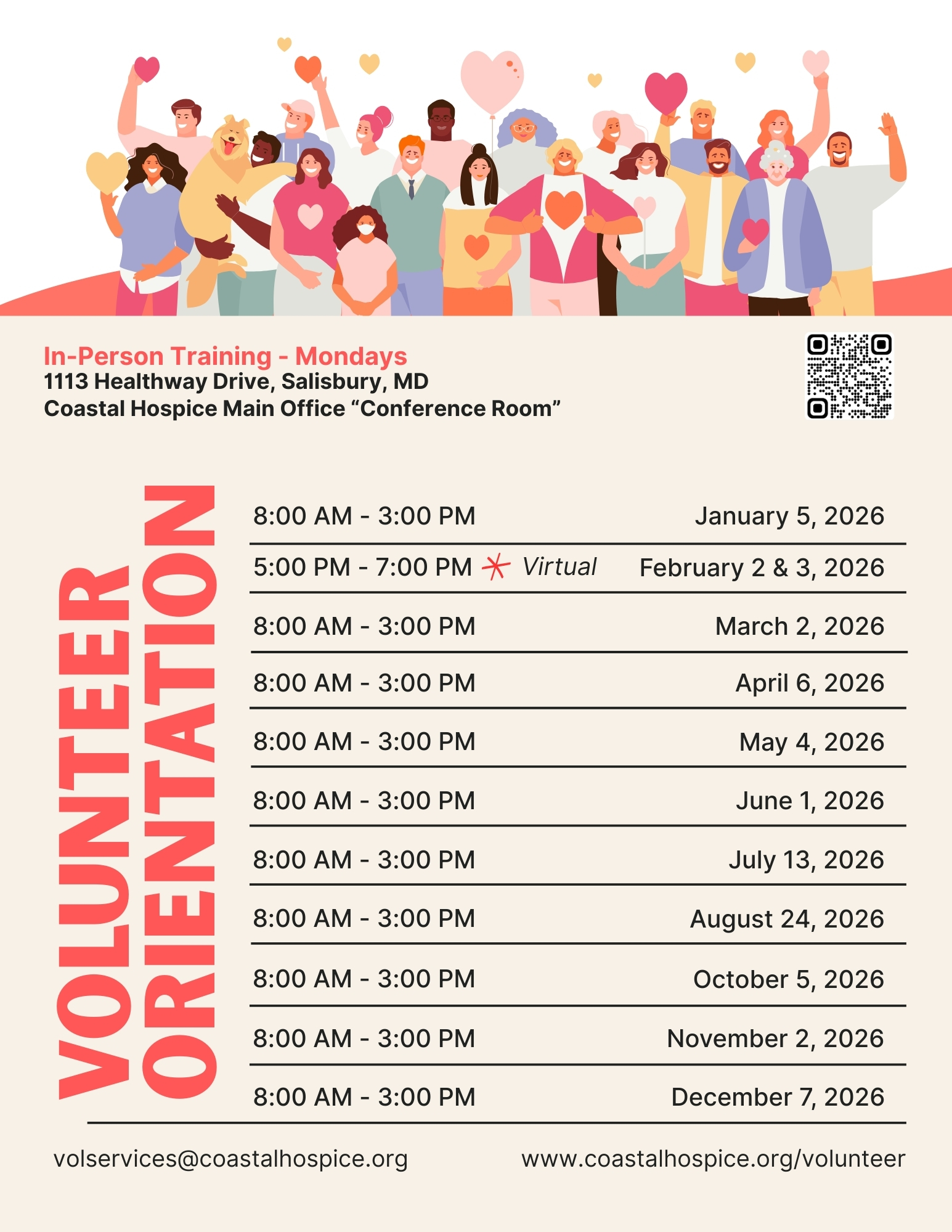 Patient Care Orientation 2026 All Dates